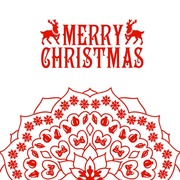 Merry Christmas lettering — Stock Vector