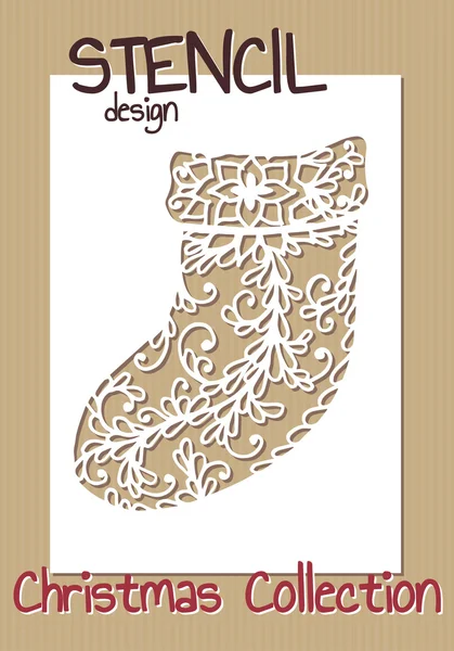 Stencil design template. — Stock Vector