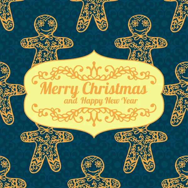 Merry Christmas lettering. — Stock Vector