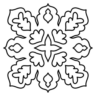 Beyaz kar tanesi desen