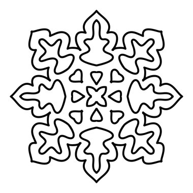 Beyaz kar tanesi desen