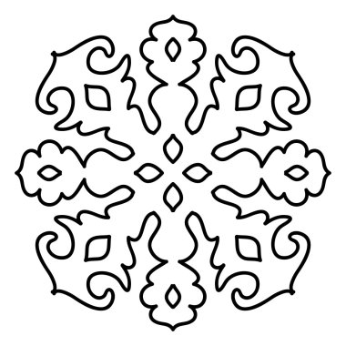 Beyaz kar tanesi desen