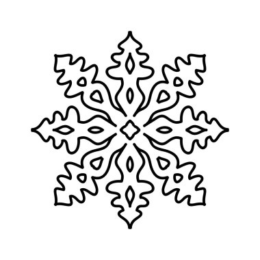 Beyaz kar tanesi desen