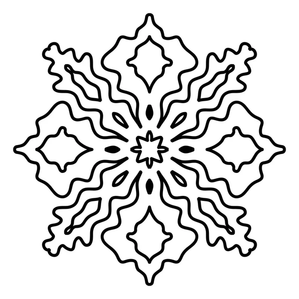 Padrão SNOWFLAKE em branco — Vetor de Stock