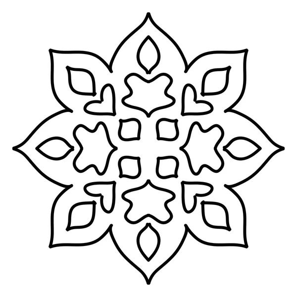 SNOWFLAKE узор на белом — стоковый вектор