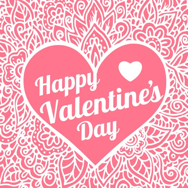 Happy Valentines Day Gefeliciteerd kaart — Stockvector