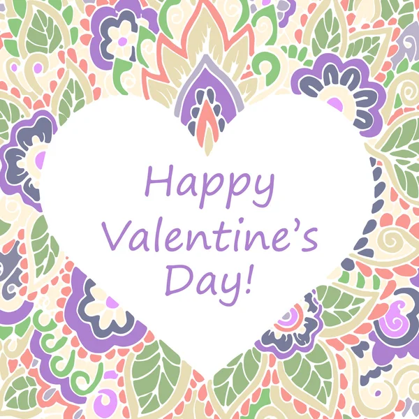 Happy Valentines Day Gefeliciteerd kaart — Stockvector