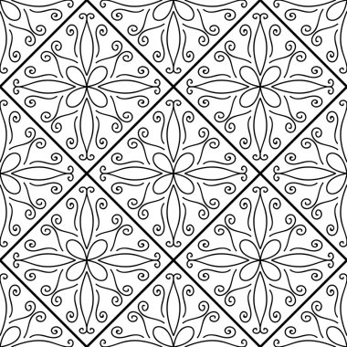 Fas çiçek süsleme.