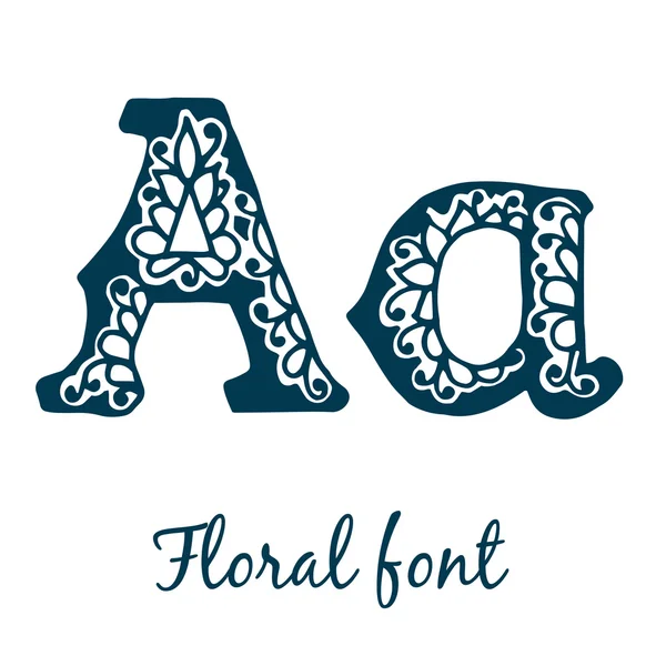 Stylizowane litery kaligraficzne A — Wektor stockowy