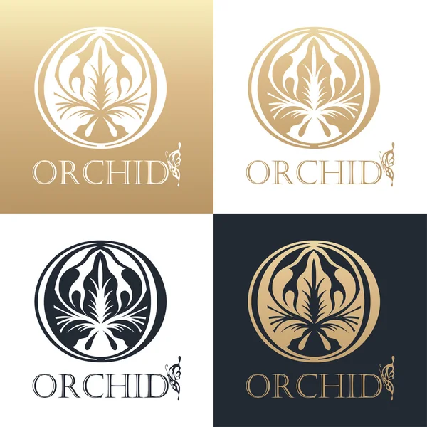 Kalligrafische ontwerpelement. Gouden logo — Stockvector