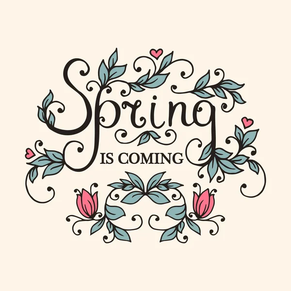 Приближается весна . — стоковый вектор