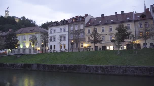 Liubliana Eslovenia Vista Del Centro Liubliana — Vídeo de stock