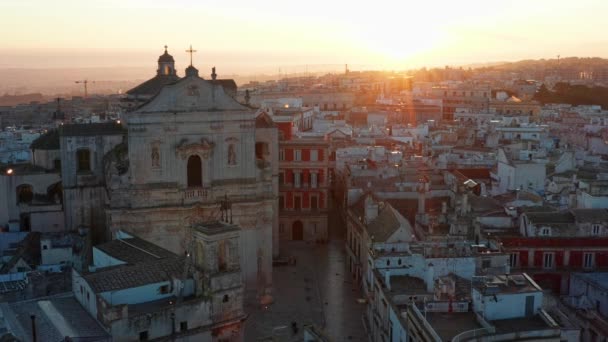 Martina Franca Nın Hava Manzarası Talya Puglia — Stok video