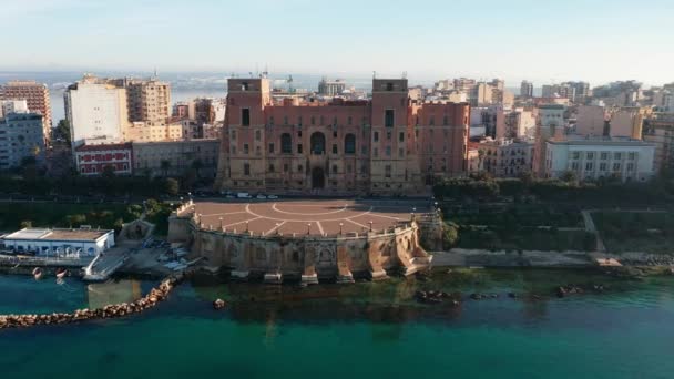 Aerial View Taranto Town Hall — Stock Video