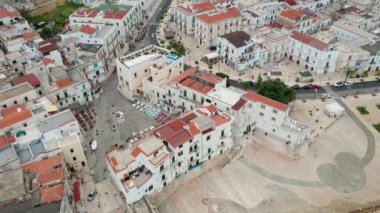 İtalya, Vieste şehrinin hava manzarası