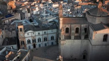 Martina Franca 'nın hava manzarası, İtalya. Puglia