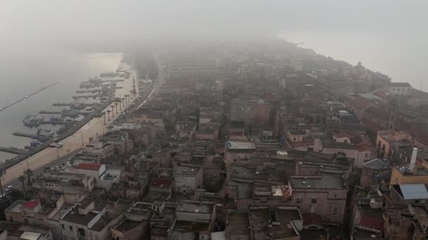 Widok Lotu Ptaka Stare Miasto Taranto Puglia Włochy — Wideo stockowe