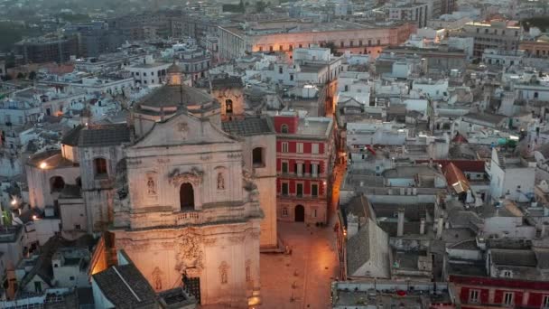 Vista Aérea Martina Franca Itália Puglia — Vídeo de Stock