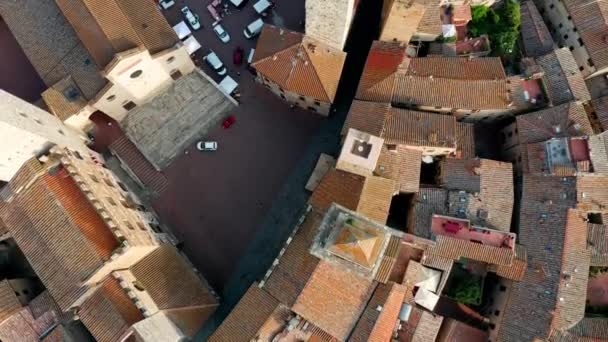 Αεροφωτογραφία Του San Gimignano Τοσκάνη — Αρχείο Βίντεο