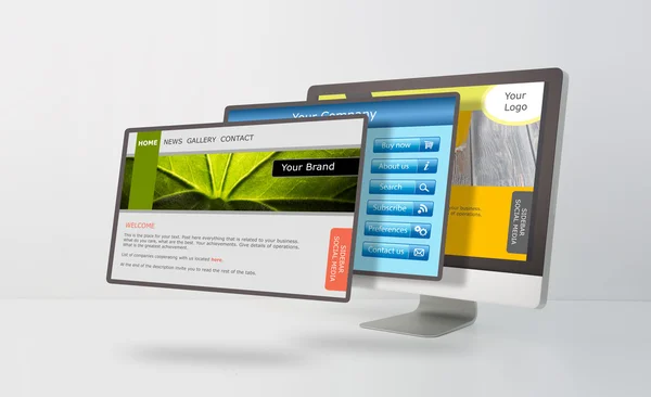 Responsiv webbdesign — Stockfoto