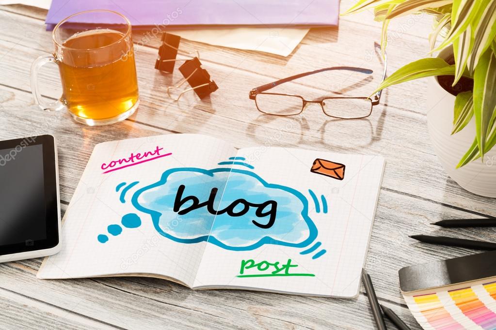 Blog Social Media Communication Content Concept 