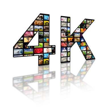 4 k çözünürlüklü tv kavramı.