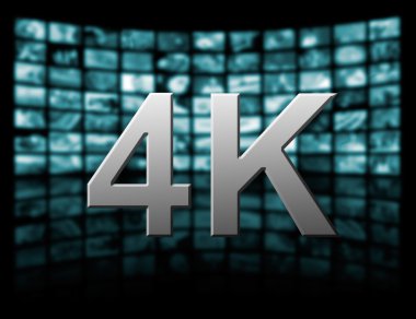 4 k çözünürlüklü tv kavramı.