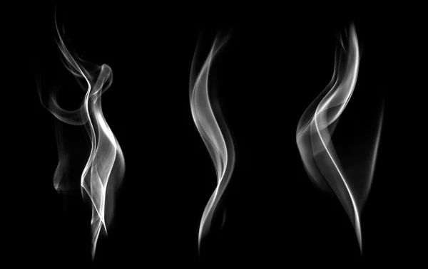 Abstract smoke isolated on black background. — Stock Photo, Image