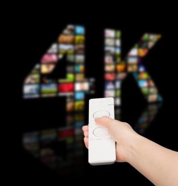 4 k çözünürlüklü tv kavramı.