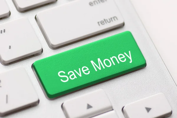 Save Money button key — Stock Photo, Image