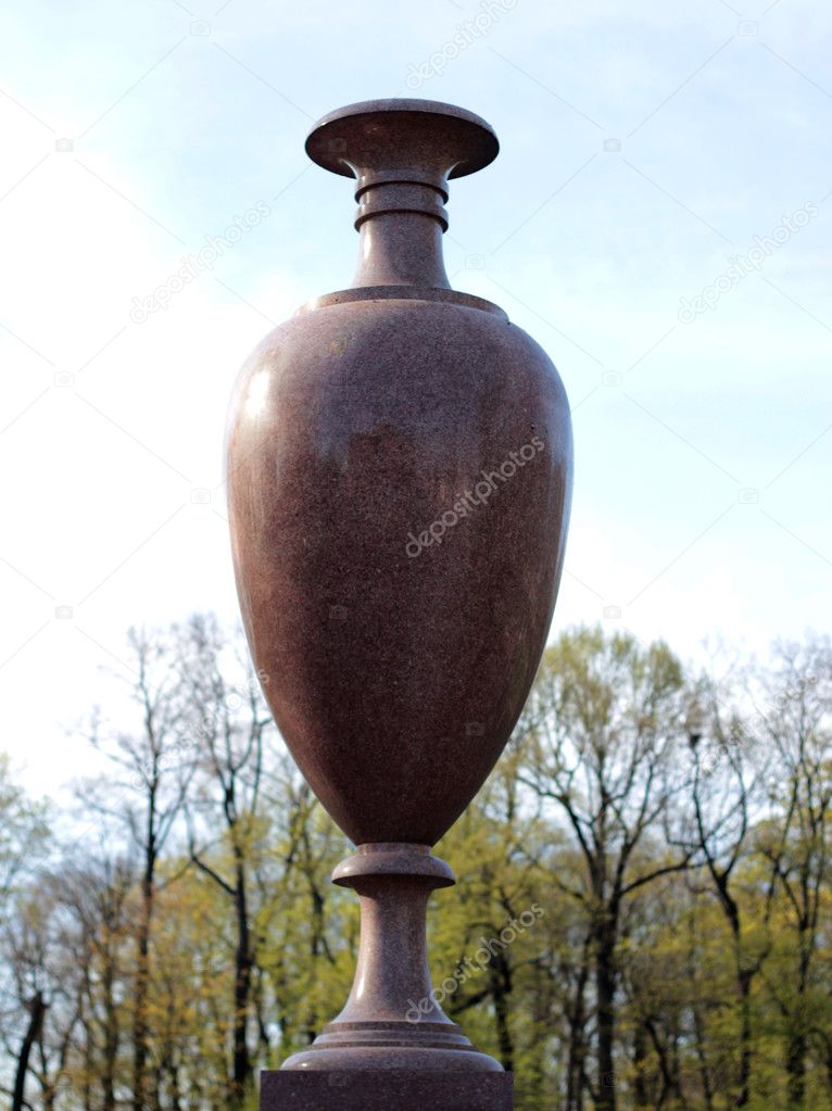  big beautiful tall stone vase