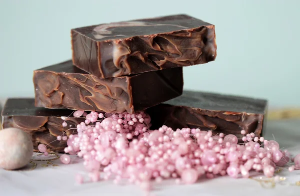 Chocolate soap — Stock Photo, Image