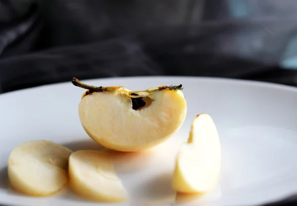 Stück Apfel — Stockfoto