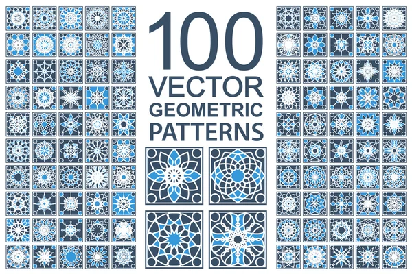 Vector set geometrische patronen — Stockvector