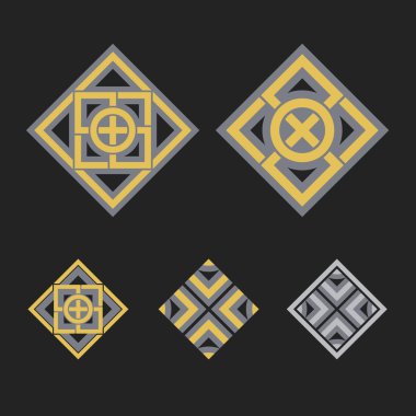 Vektör geometrik simgeler