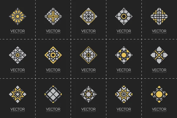 Vektorové Geometrické symboly — Stockový vektor