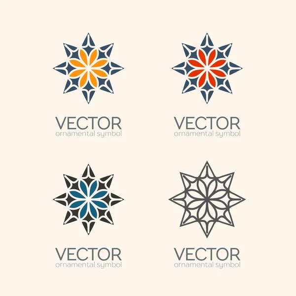 Geometrische Vektorsymbole — Stockvektor