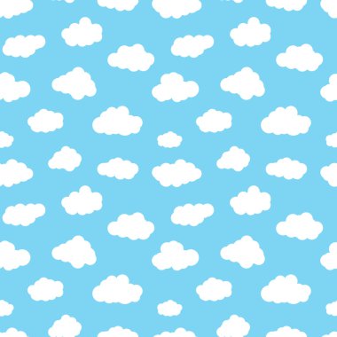 Çizgi film bulutlar seamless modeli