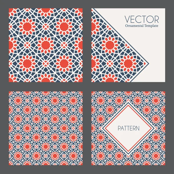 Padrões geométricos vetoriais — Vetor de Stock