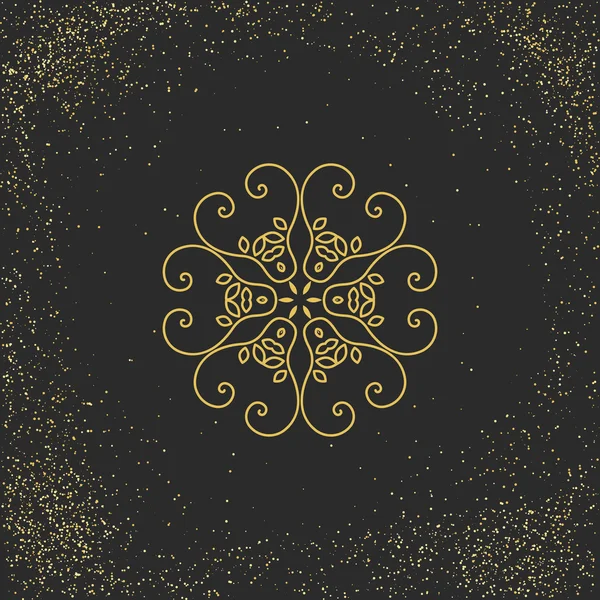 Mandala asiatique symbole — Image vectorielle