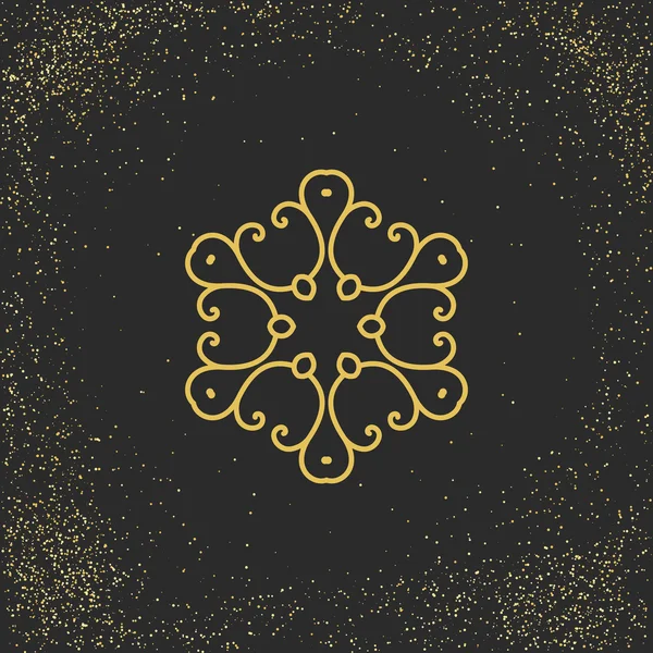 Mandala asiatique symbole — Image vectorielle