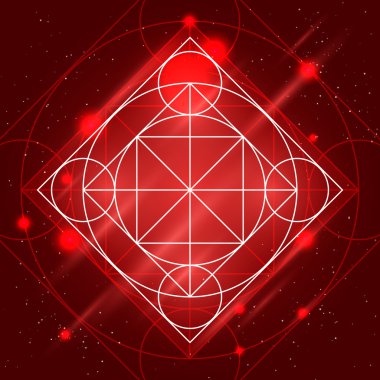 Vektör sihirli geometri işareti