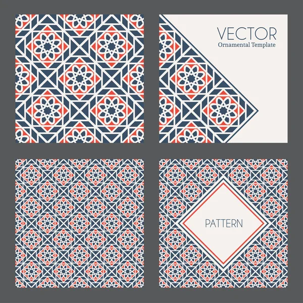 Patrones geométricos vectoriales — Vector de stock