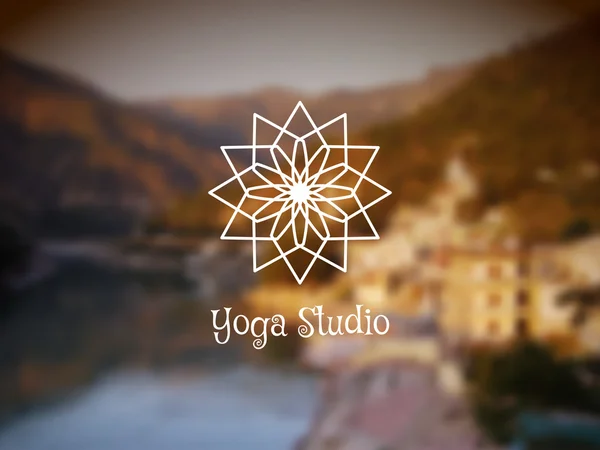 Plantilla de logotipo vectorial de Yoga Studio — Vector de stock