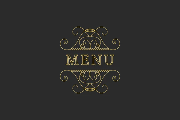 Restaurante Menú Titular — Vector de stock