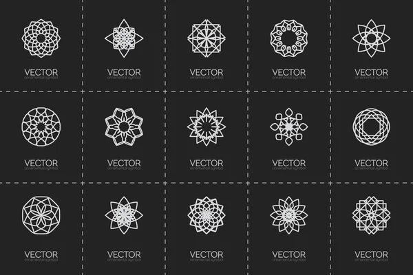 Vector símbolos geométricos — Vector de stock