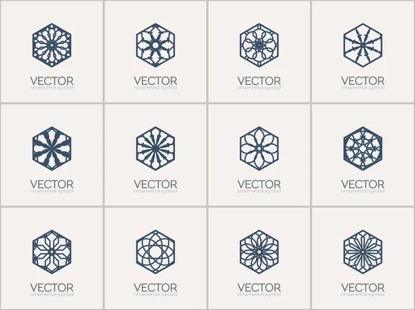 Vector geometric symbols — Stock Vector