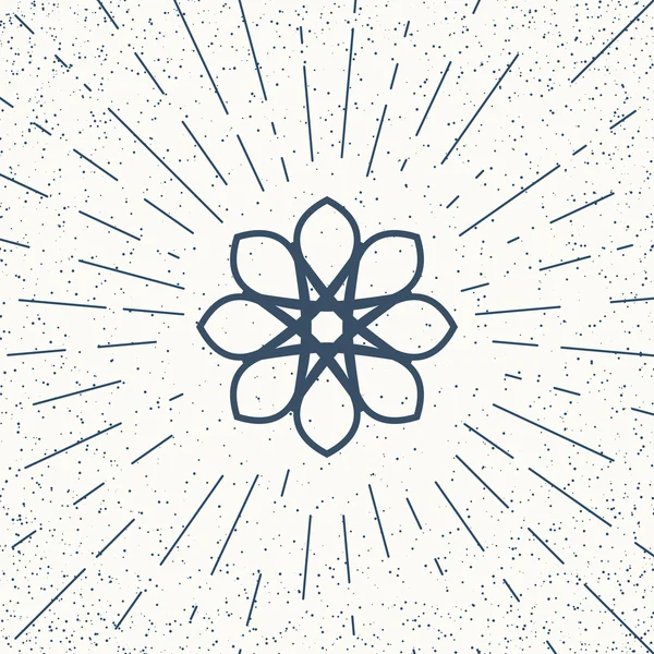 Asiatisches Mandala-Symbol — Stockvektor