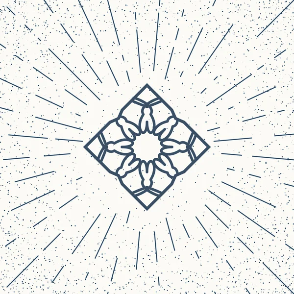 Aziatische mandala symbool — Stockvector