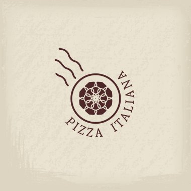 Pizzacı vektör Logo şablonu